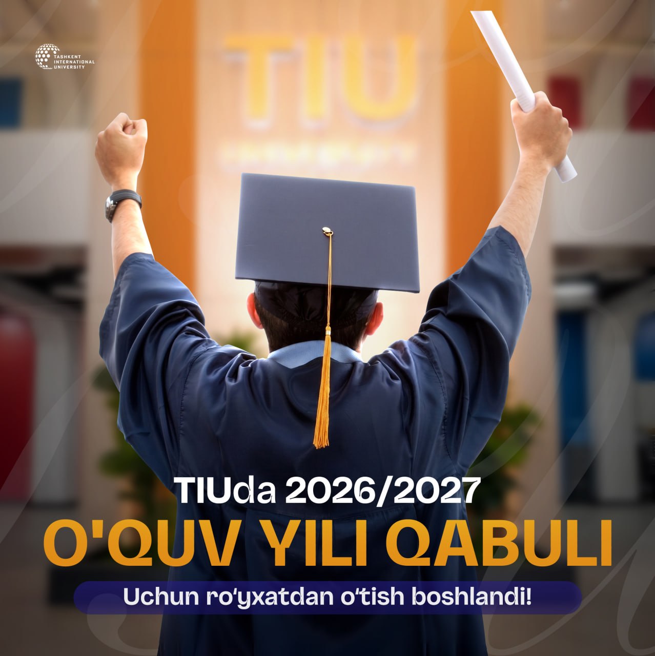 “Tashkent International University”da 2026/2027-o‘quv yili qabuli boshlandi