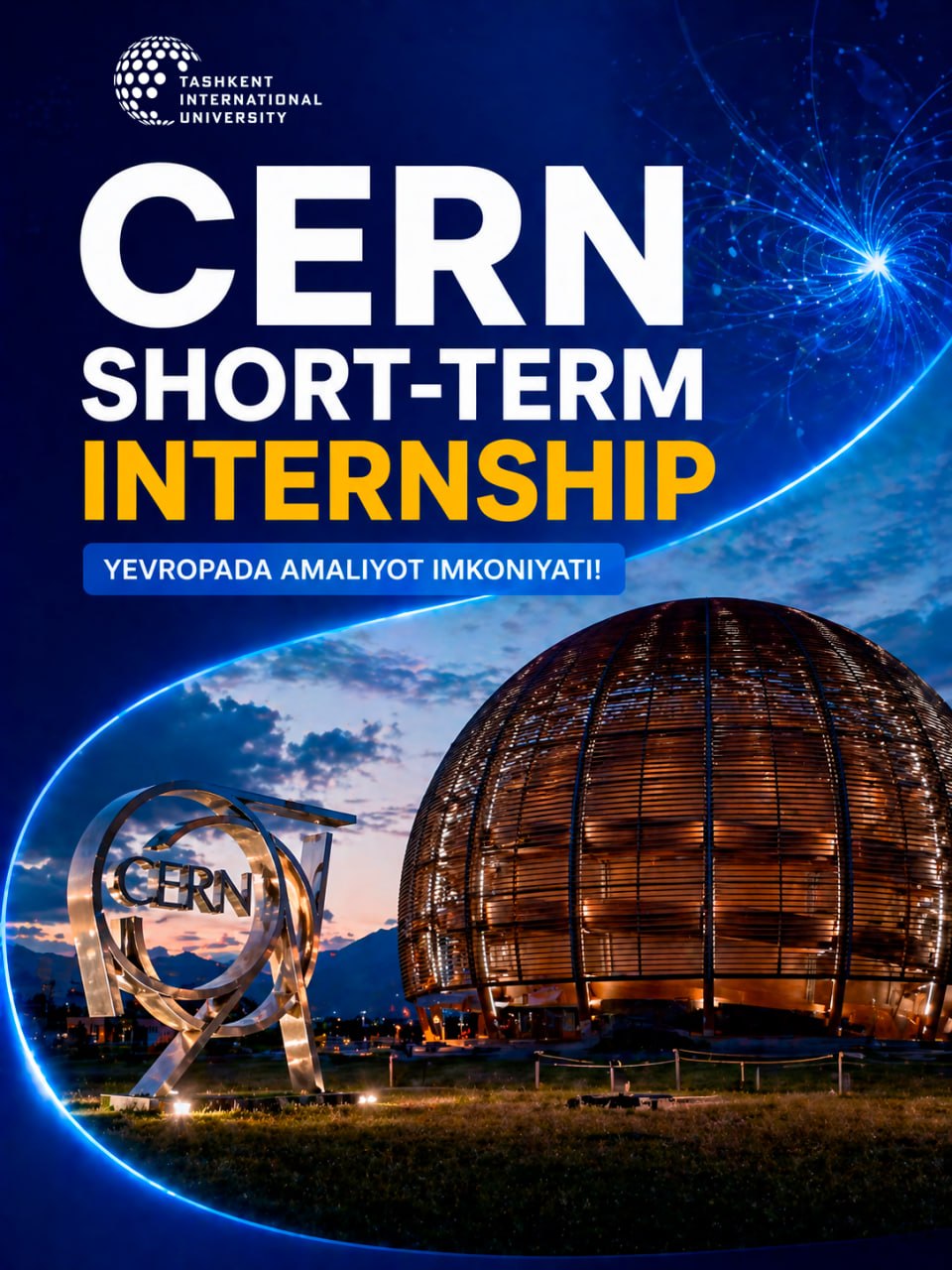 CERN Short-Term Internship Opportunity for TIU Students